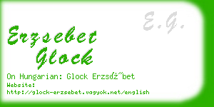 erzsebet glock business card